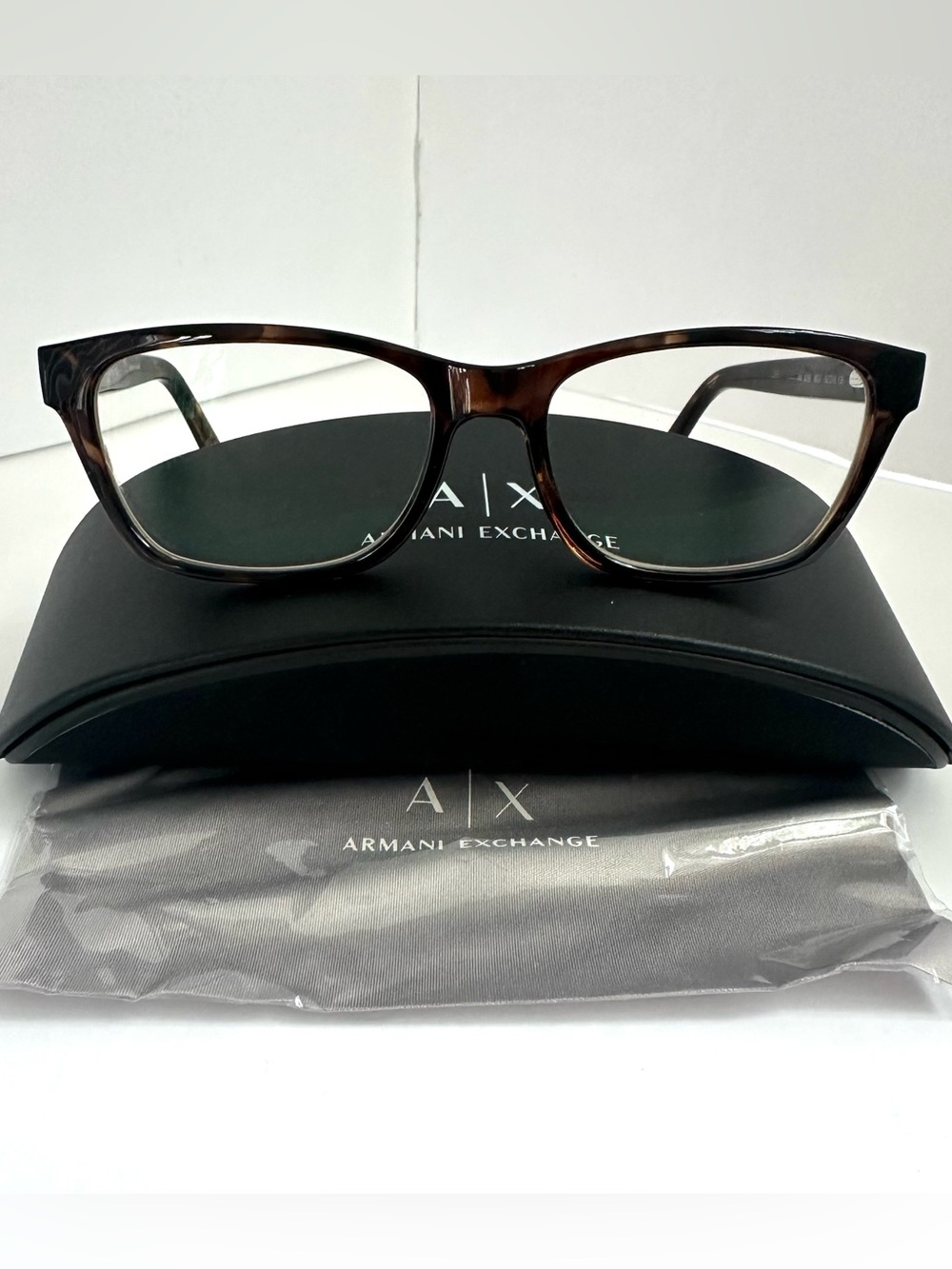 NEW Armani Exchange AX3006 8037 Tortoise Eyeglasses Frames 52-16-135 with Case 👓